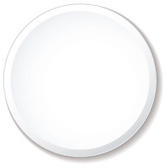 Image showing white plate flat