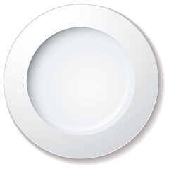 Image showing dinner plate large rim