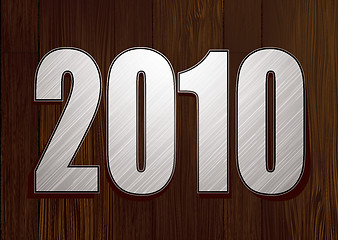 Image showing new year wood