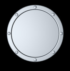 Image showing round metal shield