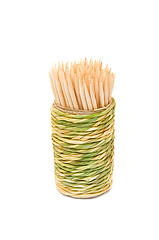 Image showing Organic toothpick dispenser