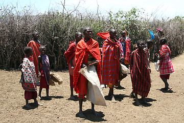 Image showing Masai people