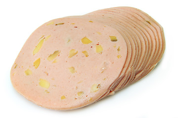 Image showing Sausage slices