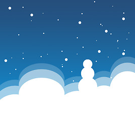 Image showing A Lonely Snowman