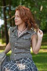 Image showing Women in meadow