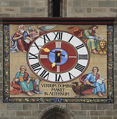 Image showing Ancient clock detail