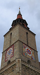 Image showing The Black Church tower, Brasov, Romania