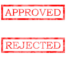 Image showing Approved & Rejected Stamp