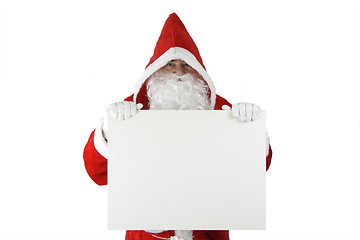 Image showing Santa Claus with white board