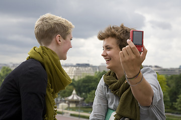 Image showing Young girls Paris