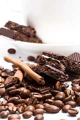 Image showing chocolate, coffee, cinnamon