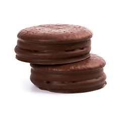 Image showing two chocolate cookies