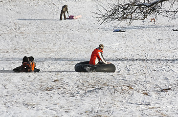 Image showing Children in Winter