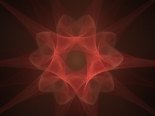 Image showing Red Moving Flower