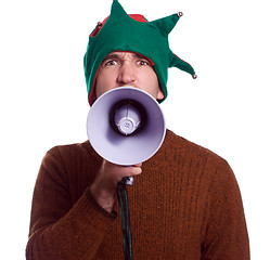 Image showing Yelling Elf