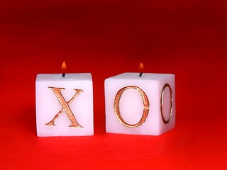 Image showing love candles