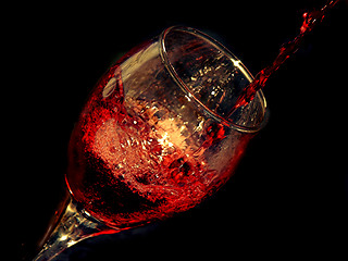 Image showing wine and glass