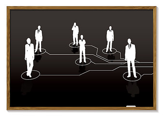 Image showing business blackboard
