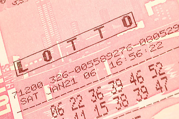 Image showing lotto