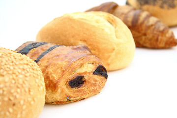Image showing Croissants and Buns