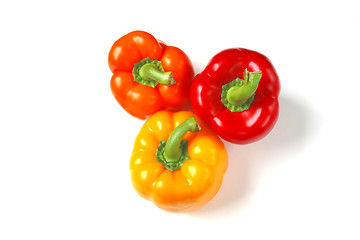Image showing Colorful Pepper Trio
