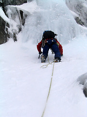 Image showing Ice climber