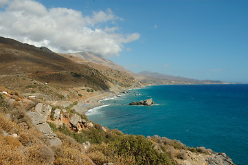 Image showing South coast of Crete, Greece