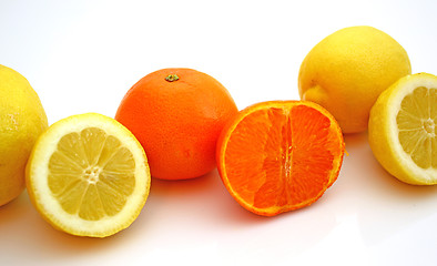 Image showing lemons and mandarins