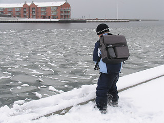 Image showing Curious boy