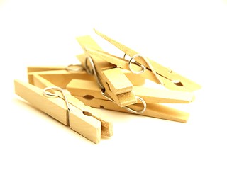Image showing Clothespins 