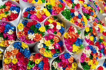 Image showing Small flowers bouquets.