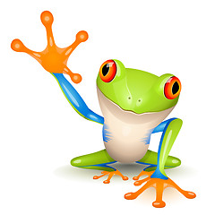 Image showing Little tree frog