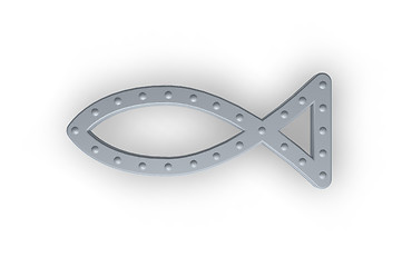 Image showing metal fish