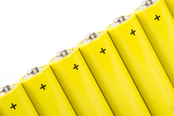 Image showing yellow alkaline batteries