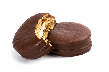 Image showing two chocolate cookies