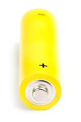 Image showing yellow alkaline battery