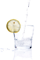 Image showing Glass of lemonade