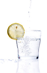 Image showing Glass of lemonade