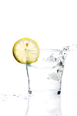 Image showing Glass of lemonade