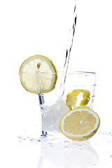 Image showing Glass of lemonade