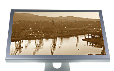 Image showing lcd monitor flat screen