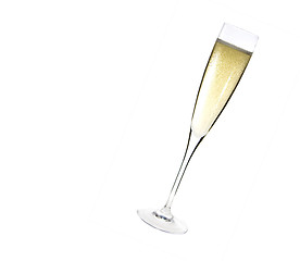 Image showing Champagne glass celebration