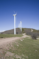 Image showing wind mill clean power