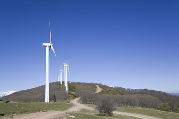 Image showing wind mill clean power