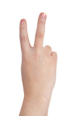 Image showing hand sign symbol