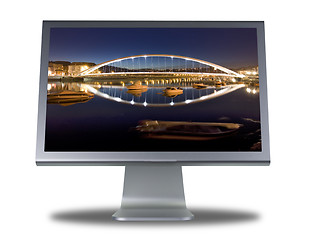 Image showing lcd monitor flat screen