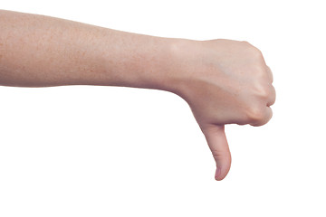 Image showing hand sign symbol