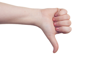 Image showing hand sign symbol