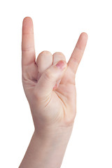 Image showing hand sign symbol