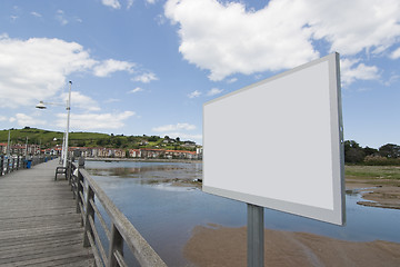 Image showing blank bulletin board